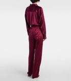 Tom Ford Silk-blend satin wide-leg pants