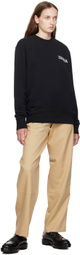 ZEGNA Black Crewneck Sweatshirt