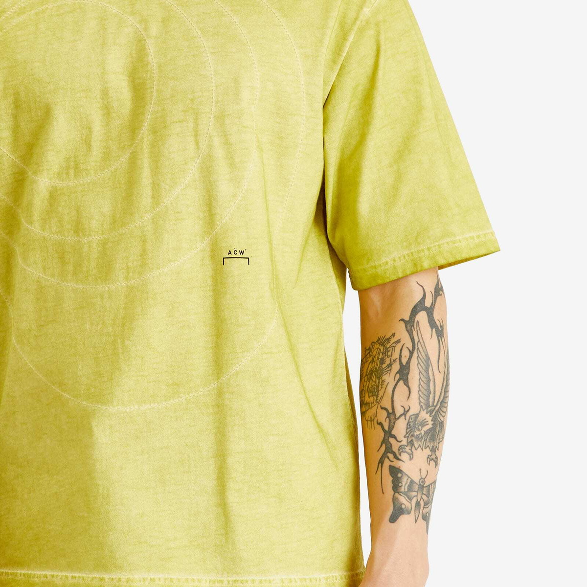 A-COLD-WALL* Men's Frequency T-Shirt in Yellow Citronelle