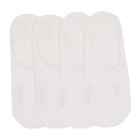 Boss Two-Pack White Invisible Grip Socks