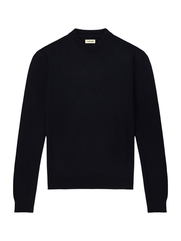 Photo: De Bonne Facture - Merino Wool Sweater - Blue