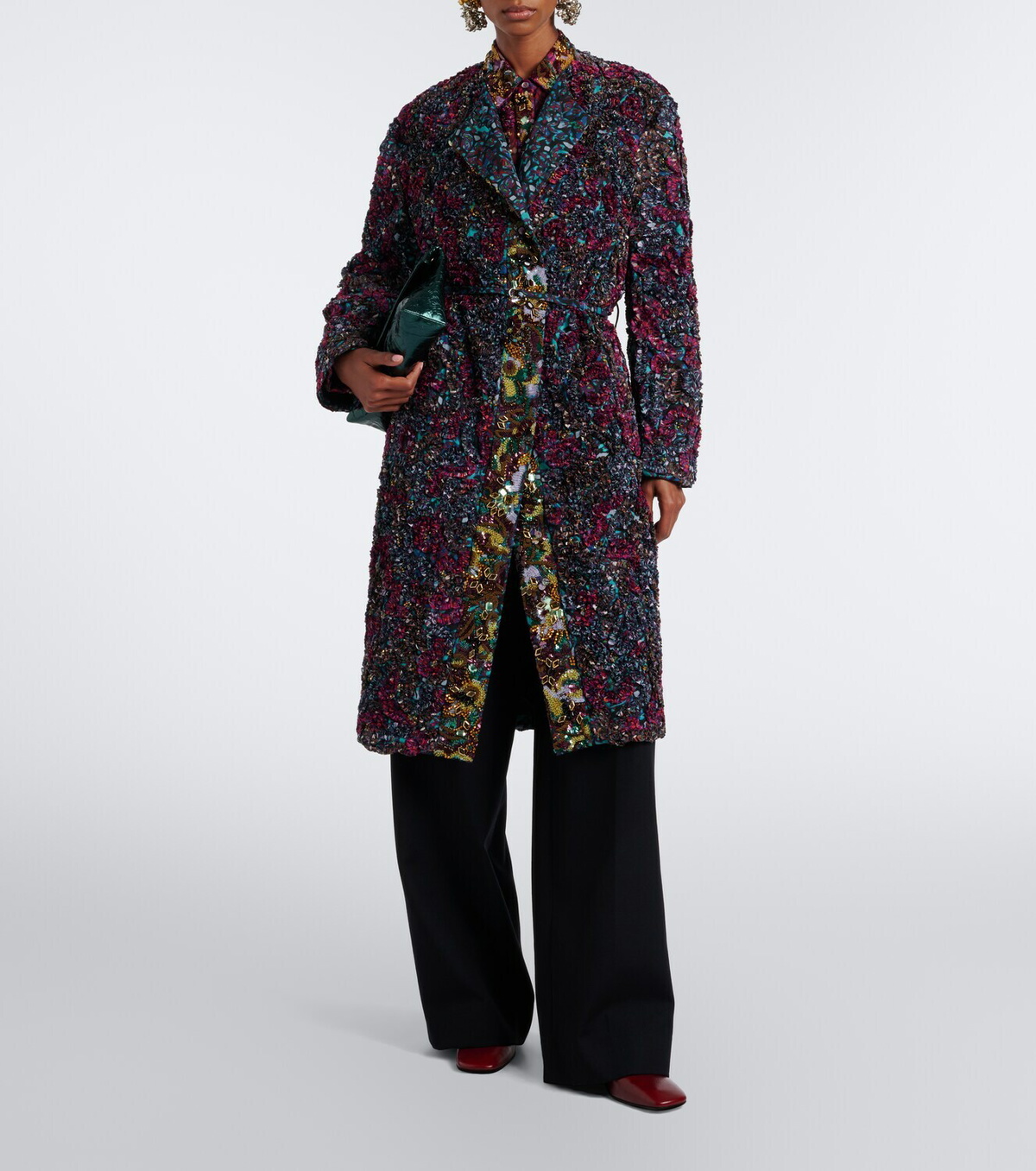 Dries Van Noten Embellished embroidered coat