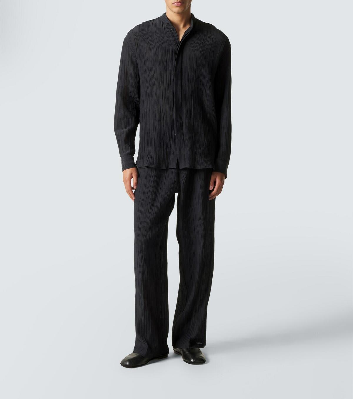 Umit Benan Bruce linen and cotton shirt