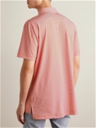 Peter Millar - Jubilee Striped Stretch-Jersey Golf Polo Shirt - Pink