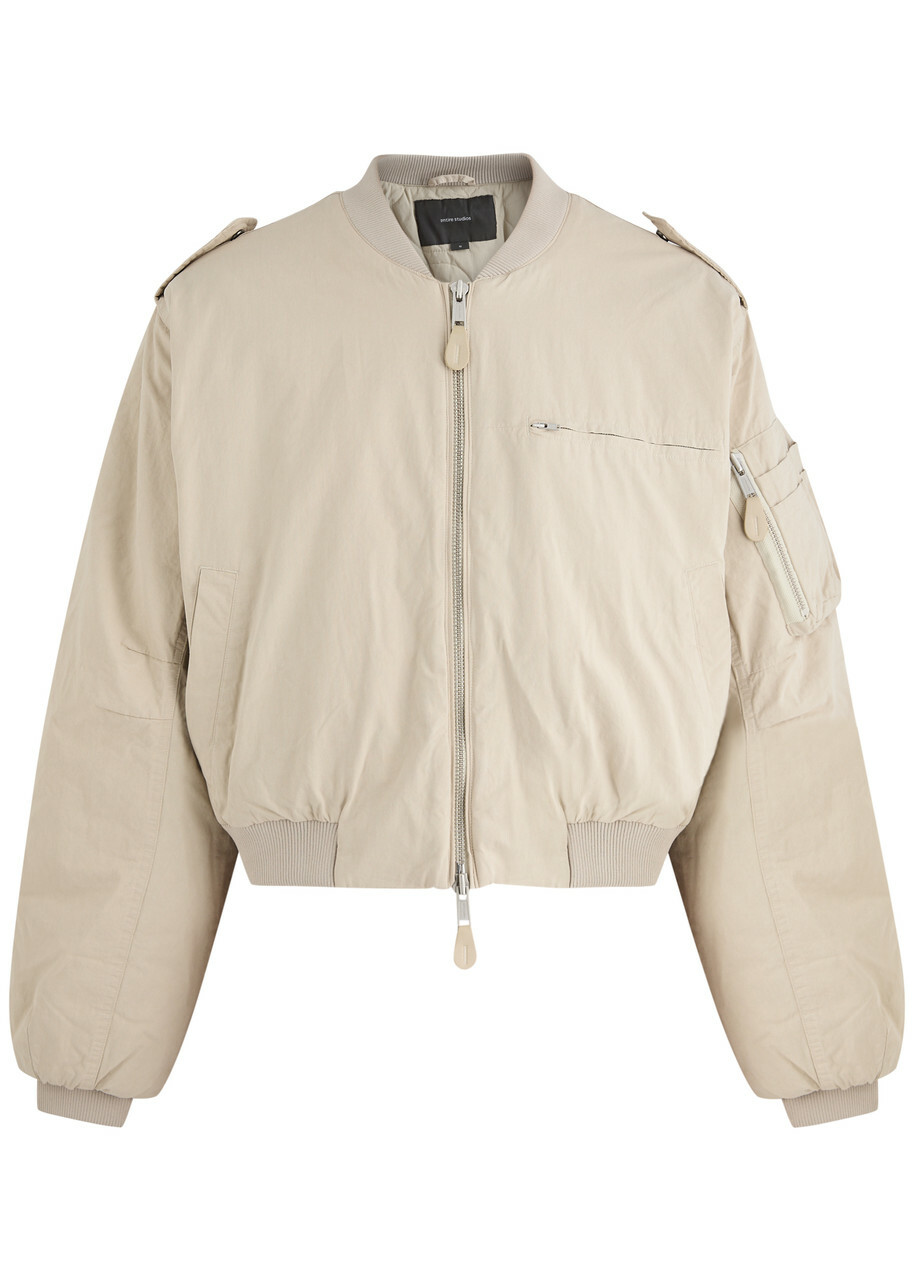 Entire Studios A-4 Cotton Bomber Jacket White Entire Studios Entire Studios A-4 Cotton Bomber Jacket White Entire Studios