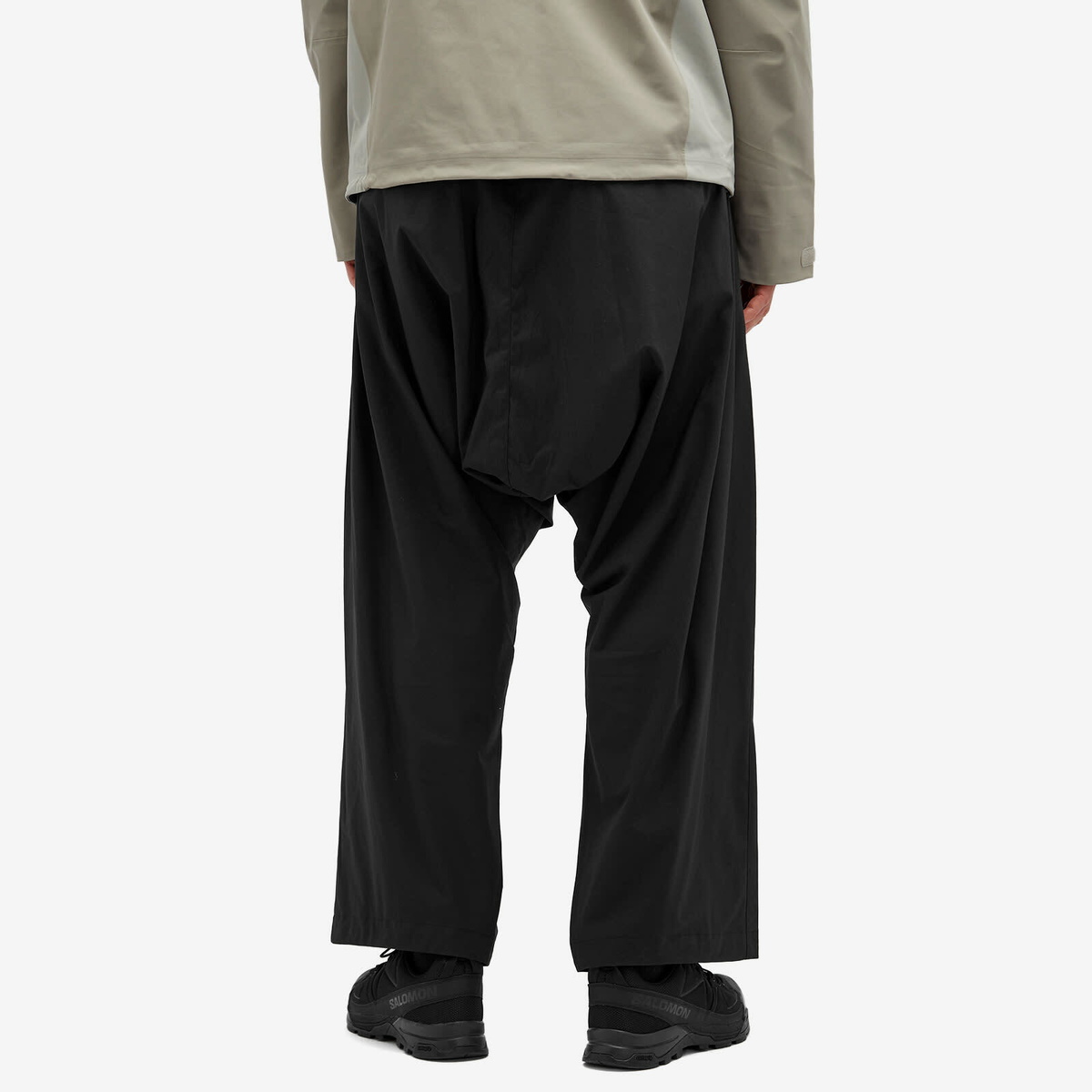 Acronym Men's Encapsulated Nylon Ultrawide Drawcord Trousers in Black