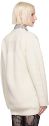 Marc Jacobs Off-White 'The Lace Appliqué' Cardigan