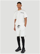 Drawstring Cuff T-Shirt in White