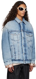 Acne Studios Blue Padded Denim Jacket