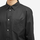 Loewe Men's Anagram Pocket Shirt in Black