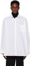 Raf Simons White Buttoned Shirt