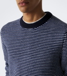Lardini Striped wool and cashmere sweater