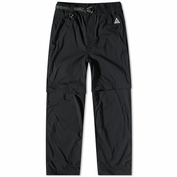 Photo: Nike Men's ACG Trail Zip-Off Pant in Black/Anthracite