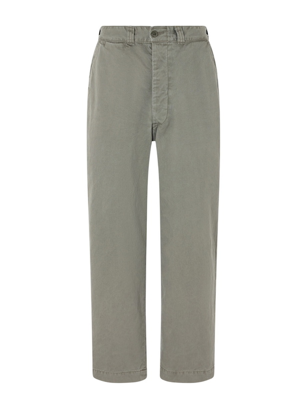 Photo: Remi Relief - Straight-Leg Cotton Trousers - Green