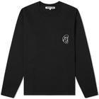 McQ Alexander McQueen Long Sleeve Face Logo Tee