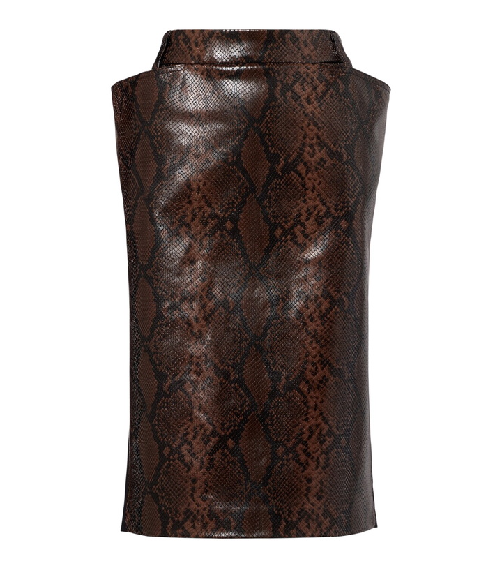 Photo: Stella McCartney Snake-effect midi skirt