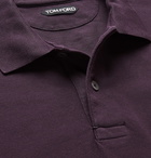 TOM FORD - Slim-Fit Cotton-Piqué Polo Shirt - Purple