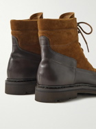 John Lobb - Weekend Panelled Suede and Leather Boots - Brown