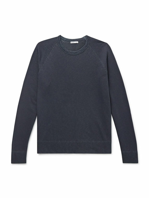 Photo: James Perse - Cotton-Jersey Sweatshirt - Blue