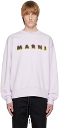 Marni Purple Printed Sweatshirt