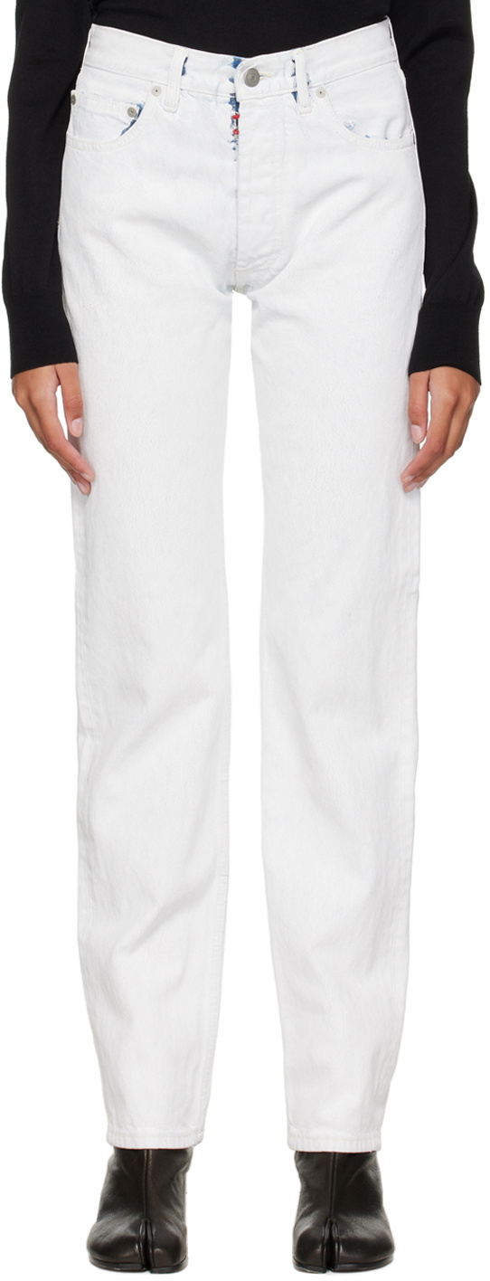 Maison Margiela White Bianchetto Jeans Maison Margiela
