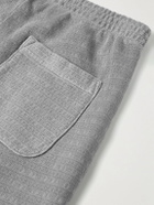 John Elliott - Straight-Leg Cotton-Blend Jacquard Sweatpants - Gray