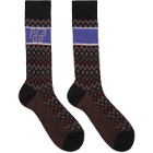 Prada Black Wool Chevron Socks