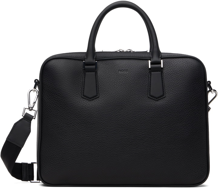 Photo: BOSS Black Embossed Logo Document Briefcase