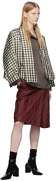 UMBER POSTPAST Beige & Brown Check Jacket