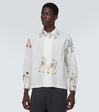 Bode Buckaroo linen and cotton shirt