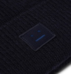 Acne Studios - Ribbed Wool-Blend Beanie - Men - Navy