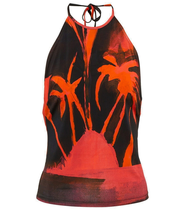 Photo: Louisa Ballou - Printed halterneck top