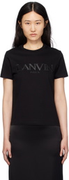 Lanvin Black Embroidered T-Shirt