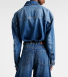 Sportmax Pevera cropped denim shirt