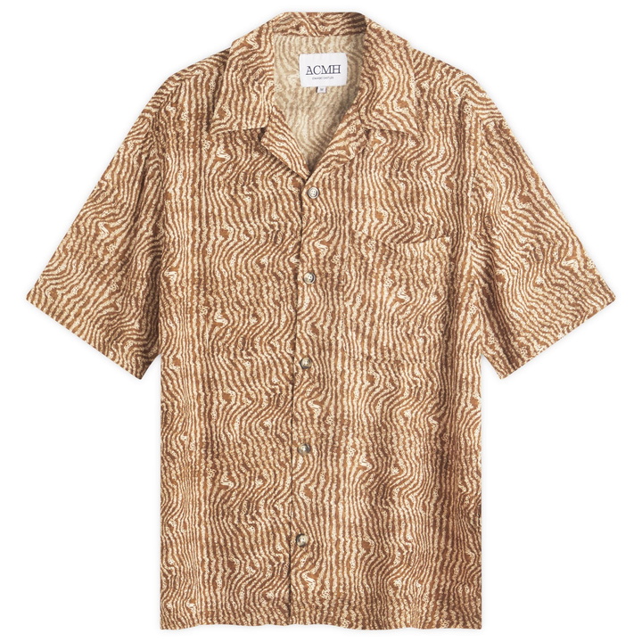 Photo: ACMH by Magic Castles Men's Marcus James Wave Vacation Shirt in Brown