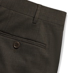 CANALI - Slim-Fit Stretch-Wool Trousers - Brown