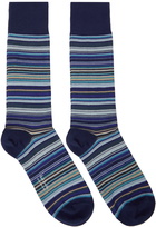 Paul Smith Two-Pack Multicolor Striped Socks