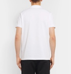 Moncler - Slim-Fit Logo-Appliquéd Cotton-Piqué Polo Shirt - White
