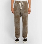 BILLY - Tapered Tie-Dyed Loopback Cotton-Jersey Sweatpants - Gray