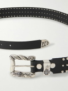 Enfants Riches Déprimés - Lock Jaw 3.5cm Studded Leather Belt - Black
