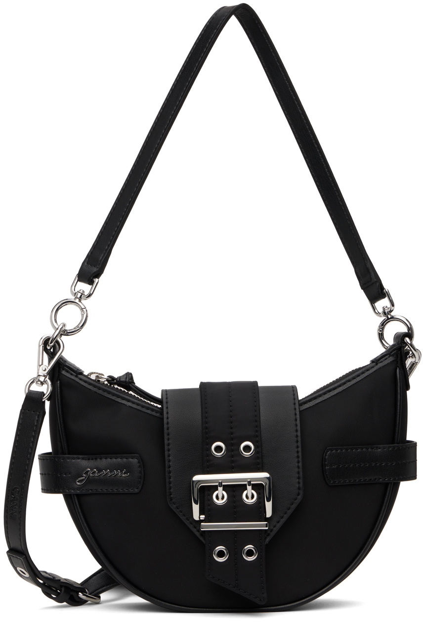 GANNI Black Small Bucky Crossbody Bag
