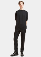 Aiezen Wool-Blend Fine-Knit T-Shirt