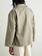 OrSlow - Herringbone Cotton-Canvas Shirt Jacket - Green