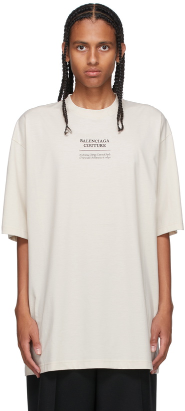 Photo: Balenciaga Off-White Couture Boxy T-Shirt