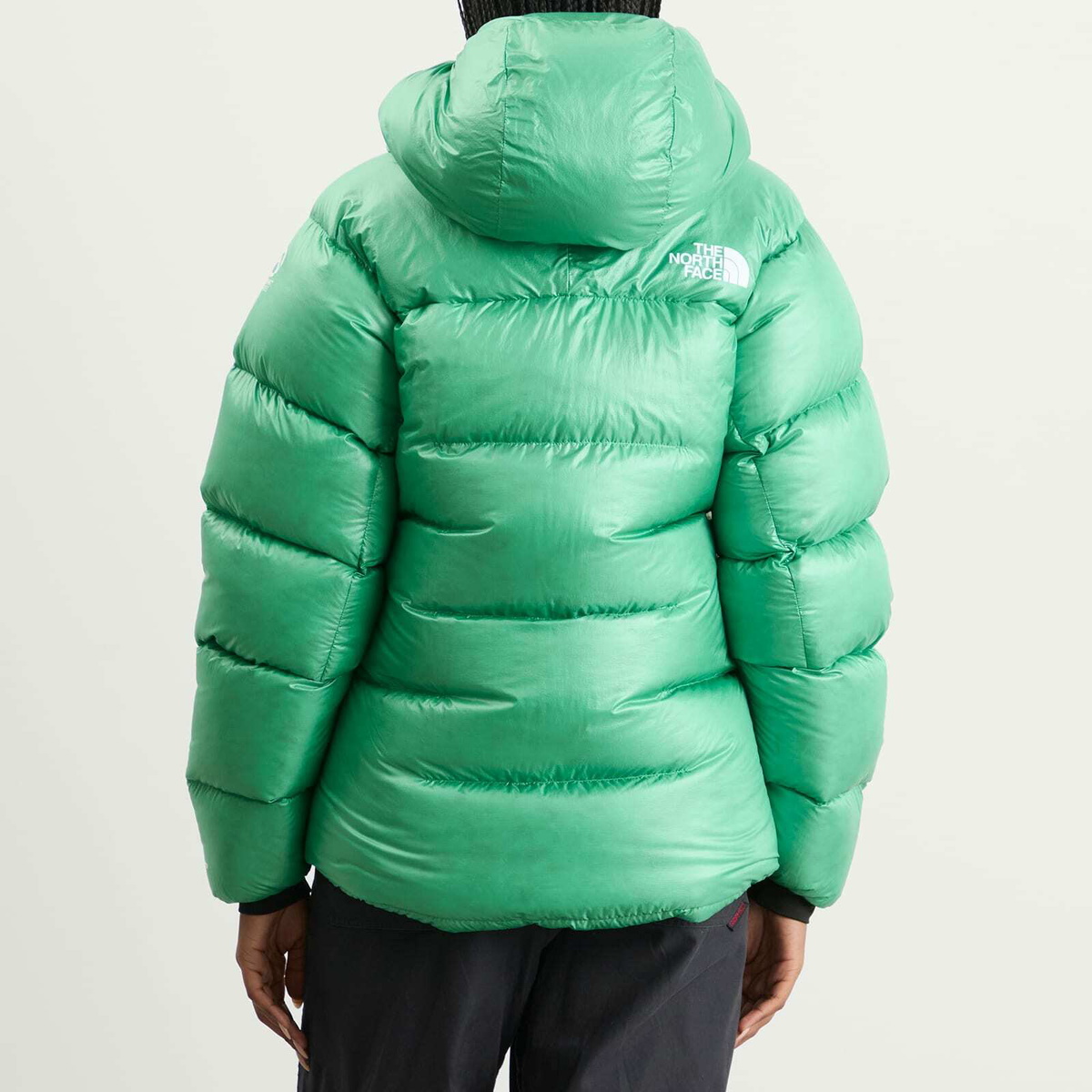 The North Face Women's Summit Pumori Down Parka Jacket in Nebula Green