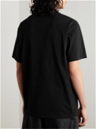 Loewe - Logo Glitch-Print Cotton-Jersey T-Shirt - Black