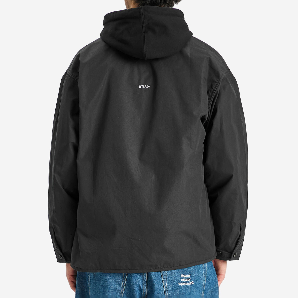 WTAPS Men's Long Sleeve Baseball Shirt in Black WTAPS