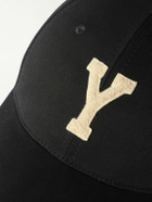 SAINT LAURENT - Logo-Appliquéd Cotton-Twill Baseball Cap - Black
