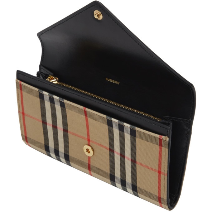 Burberry Vintage Check Continental Wallet Beige