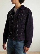 Needles - Studded Cotton-Blend Corduroy Jacket - Black